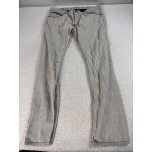 Sean John Mens Button Fly Straight Leg Mid‎ Rise Denim Jeans Gray Cotton 40